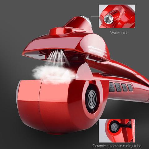 Professional ceramic hair steam machine hair curler roller curling iron, hair waver in digital magic styling tools styler - ROUTINE FASHION